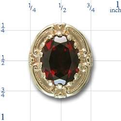 80884 Garnet Bracelet Slide 